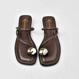 Beach Flip Flop Clip Toe Women Flats Slippers Shoes Outdoor Casual Ladies Low Heel Slides