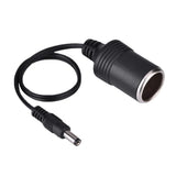 DC 5.5 x 2.1mm Female Plug to Car Cigarette Lighter Female Socket Power Supply Cable
