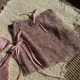 Women Glitter Bikini Sets Three Pieces with Perspective Mini Skirt Halter String Swimsuit Bathing Suit Beach Outfits Biquini