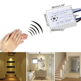 1PC Light Sensor Switch Detector Sound Voice Sensor Intelligent Auto on Off Smart Home Control for Corridor Bath Warehouse