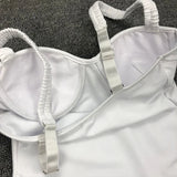 Underwired Bra Cup One Piece Swimsuit Women Swimwear Female Monokini Push Up Bather Bathing Suit Swim Beachwear Slim Bodysuit