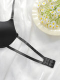 Sexy Lingerie multi-color hollow neck hanging women's underwear 3/4 cup gathering pull up bra party women's underwear J2943