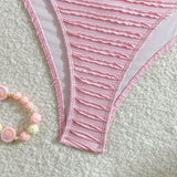 2026 Wrinkled U Ring Bandeau Bikini Women Swimwear Female Swimsuit Two-pieces Bikini Set Bather Pool Bathing Suit Swim Beachwear