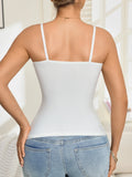1PCS Solid Women's Camisole Tank Top Adjustable Straps Padded Camisole Women's Underwear Comfy Simple Outdoor Sports Top