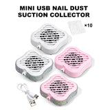 Nail Vacuum Cleaner, Infinitely Adjustable, High Suction Power, Equipped with 10 Filter Cotton, Nail Dust Collector Tool