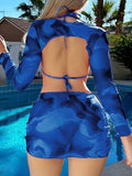 4 Pieces Triangle Halter String Bikini 2026 Tops & Skirt Swimwear Female Sexy Swimsuit Women Bathers Bathing Swimming Swim Suit