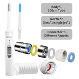 New Faucet Oral Irrigator Portable Teeth Cleaner Dental Water Flosser Pressure Adjustable Water Pick Jet Flossing No Need Charge