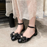 Girls Bowknot Crystal Party Wedding Princess Shoes Sandals for Women Dress Shoes Size 32-40