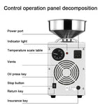 220V/110V Heat Cold Home Oil Press Machine For Pressing Olive Oil Coconut oil Soy Bean Press Machine High Oil Extraction Maker