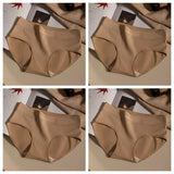 4Pcs/Set Cotton Panties Women Mid Waist Briefs Breathable Intimates Breathable Comfort Underwear M-2XL Soft Panties