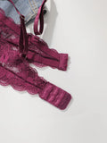 pure desire Bra for Women – 3/4 Cup Underwire Push Up Bra lace sexy Lingerie party brassiere  (B-C Cup)L2957