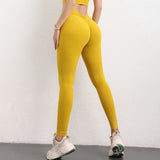 TRY TO BN Scrunch Leggings Back Butt V Yoga Pants Women Fitness Workout Gym Running High Waisted Trousers Jogging Active Tights