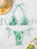2026 Halter String Triangle Two Piece Bikini Women Swimwear Female Swimsuit Bathers Bathing Swimming Suit Beachwear Summer