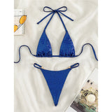 Sexy Diamond Extreme String Mini Micro Bikini Women Swimwear Female Swimsuit Two-piece Bikini set Bather Bathing Suit Swim V5180