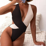 Scrunch Butt Swimsuits Deep V Neck Cross Backless One Piece Swimsuit Women Swimwear Female Monokini High Cut Bathing Suit Swim