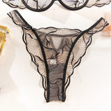 Summer Beachwear Lingerie Large Bust Minimizer Light Support Gathering Wirefree Anti-Sagging Comfort Bra Set AU MOYISU Panty F