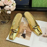 Women Platform Sandals Flats Mules Hollow Wedge Sandals Summer Sexy New Slingback Woman Shoes Luxury Sandalias De Mujer
