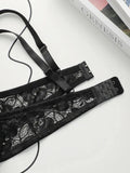 Women's sexy embroidered lace bra with breathable steel rims gathered push ups adjustable shoulder straps comfortable bra U037
