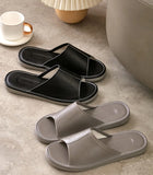 Big Size EU48 Indoor Slippers For Women Men Spring Summer House Shoes Soft Leather Anti-slip Open Toe Couples Home Floor Slides