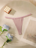 Women's New Multi-Color Invisible Casual Sexy Simple And Comfortable Solid Color Thong Underwear C359