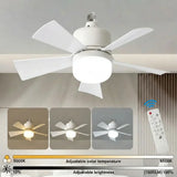 1/2Pack 30W Ceiling Fan Lights with Remote Control Dimming LED Fan Light E27 Base Suitable  for Living Room Kitchen Study Garage