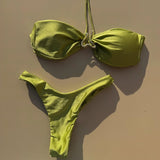 Sexy 3pieces Micro Bikini 2024 Women Swimsuit Female Swimwear Brazilian Bikinis Set Hollow Out Beachwear Bathing Suit Biquini