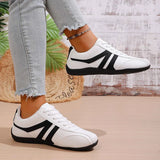 Plus Size 43 Silver Sneakers Women 2026 New Soft Sole Non Slip German Training Shoes Woman Comfortable Fashion Lace Up Flats