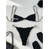 XS - L 2026 Plaid Printed Bikini Female Swimsuit Women Swimwear Polka Dot Bather Bathing Suit Swim Two-pieces Bikini set K8039