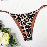 Halter Splicing Leopard Bikinis 2026 Satin Bikini Female Swimsuit Women Swimwear Two-pieces Bikini Set Micro Bathing Suit Swim