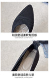 2025 Women Pointed Toe Flats Breathable Fabric Spring Summer Flat Shoes Soft Sole Slip-on Girls Daily Walking Driving Loafers