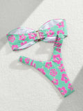 2024 Sexy Push Up Women Swimsuits Micro Bikini Female Swimwear Brazilian Bikini Set Thong Biquini Swim Suits Print Beachwear