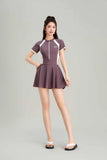 New Swimsuit for Women, Slightly Overweight, Plus Size Jumpsuit Style, Conservative and Slimming, Hot Spring Swimsuit Wholesale