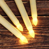 280hours Light Time LED Candle With Remote Flameless Electronic Taper Candle Light for Party Wedding Home Decor Flashing Lamp