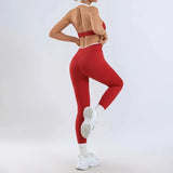Women's Yoga Sets Fitness Sports Gym Slim Fit Hip-lifting Beautiful Back Suits Workout Casual Running Training Sets