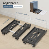 Adjustable Mobile CPU Stand, Ventilated Computer Tower Stand PC Tower Stand with 4 Caster Wheels Fits Most PC, Under Desk Holder
