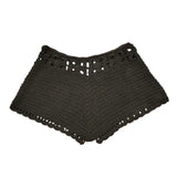 Women´s Beach Shorts Knit Crochet Cutout Bathing Suit Bottoms Drawstring Beach Board Shorts Summer Hot Shorts Streetwear