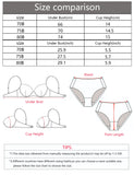2-piece women's sexy striped bra with steel rims gathered push up straps adjustable daily comfort bra R8814