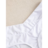 S - XL High Waist High Leg Cut Bikini Bottom Swim Brief Women Swimwear Female Bather Brazilian Tanga Panties Underwear V7095