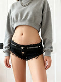 Womens Sexy Denim Shorts Summer Casual Ripped Hot Jeans Shorts Streetwear
