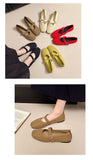 Women Flats Summer Trend Knitted Mary Jane Shoes for Woman Breathable Footwear Lightweight Casual Flat Shoes Zapatos De Mujer