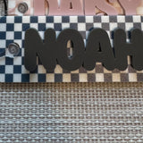 Custom Checkered Bag Tag Single Item, Personalized Bag Keychain, Diaper Bag Tag, Gym Bag Name Tag, Cheer Bag Accessory Gift