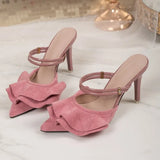 High Heels Slippers for Women New Pointed Thin Heel, Toe Cap Sandals Women Shoes Plus Size