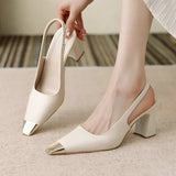 2026 summer women's shoes street style pointed women's pumps fashion thin high heels elegant prom ladies sandals shoes