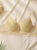 2024 New Women's Latest Production And Sales Pull Gathering Lace Underwear And Underwear Set U093