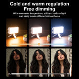 40W LED Camera Light CRI/TLCI 96+ 2700-6200K Bi-Color 6400mAh Photo Studio Video Lamp Handle Portable onCamera Photography Light