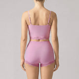 Lace V-neck Camisole Yoga Sets Women Black Hanging Neck Sports Tank Top Sportswear Gym Clothing High Waist Shorts Fitness Suits
