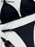 2026 Sexy Halter Bikini Female Swimsuit Women Swimwear Two-Pieces Bikini Set High Cut Leg Padded Bather Bathing Suit Swim V8271