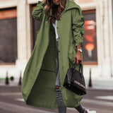 Phantasy Long Trench Coat Women Loose Button Fashion Casual Suit Elegant Female Pockets Streetwear Commuter Lady Coat Autumn