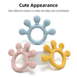 Silicone Baby Ring Teether Sensory Chew Toy for Infants