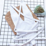 Long Strap Wrap Around Swim Suit For Women Swimwear One Piece Swimsuit Female Bather Snake Print Bathing Suit Beach V852SW